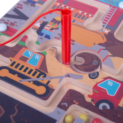 Magnetic Construction Maze Puzzle | The Dyslexia Shop