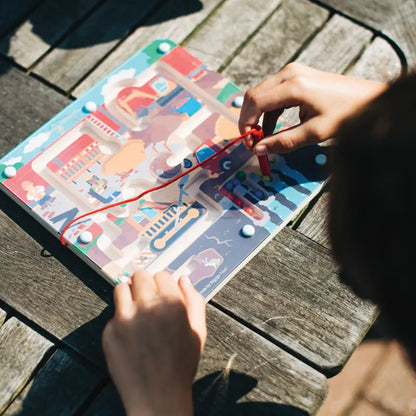Magnetic Construction Maze Puzzle | The Dyslexia Shop