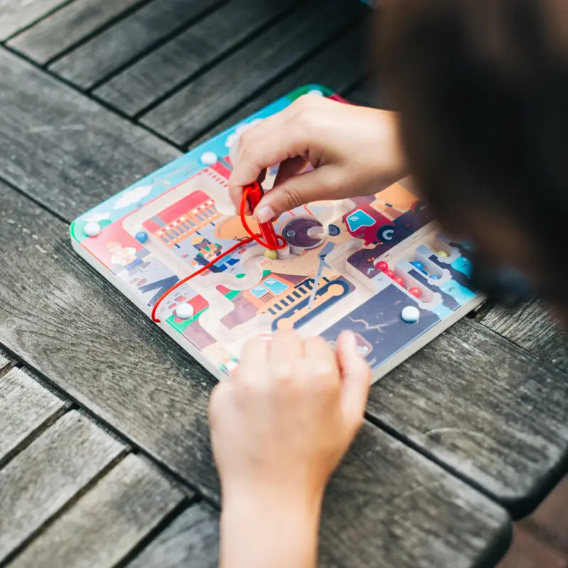 Magnetic Construction Maze Puzzle | The Dyslexia Shop