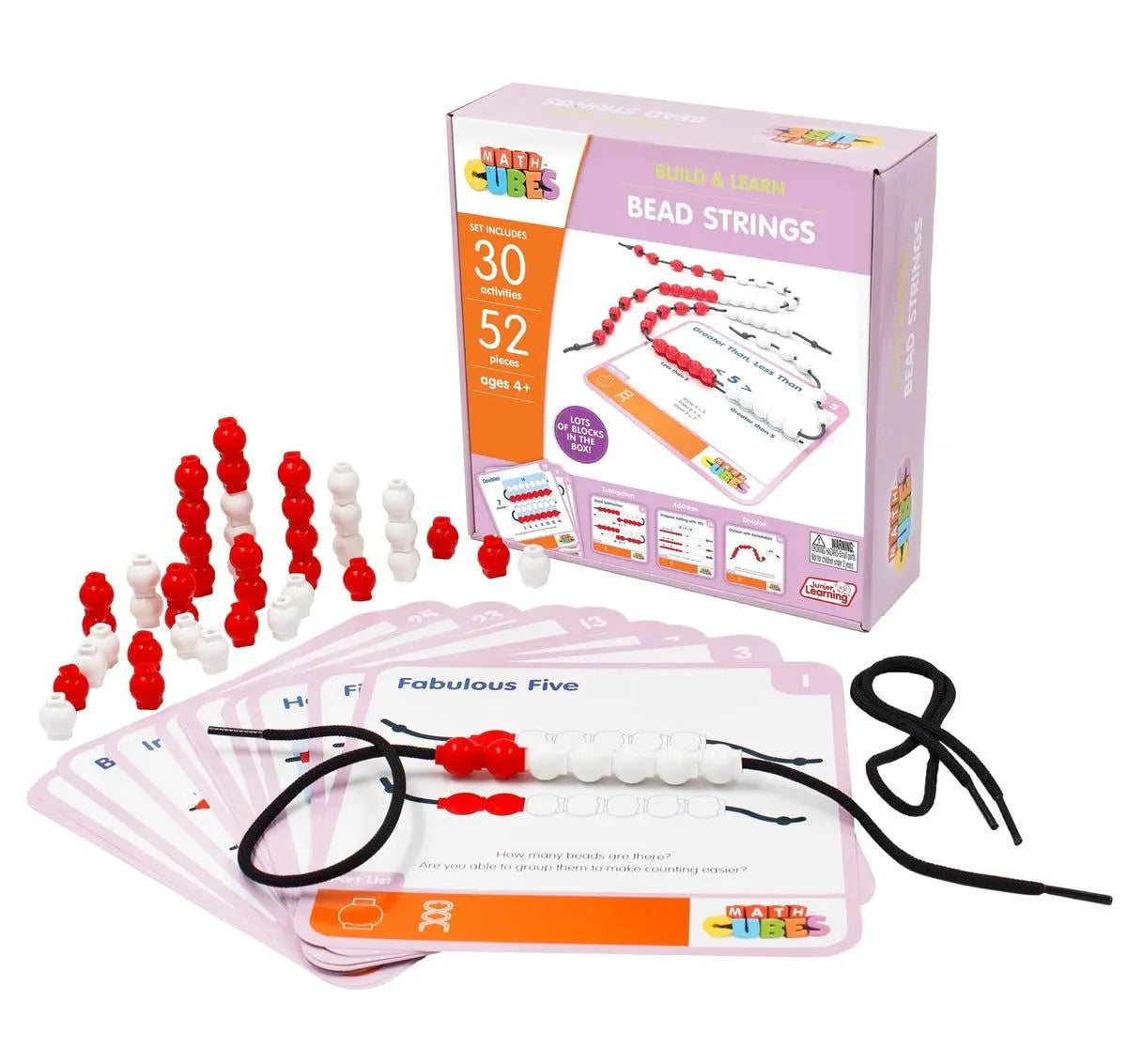 Math Bead String Line Mathcubes - Bead Strings - The Dyslexia Shop