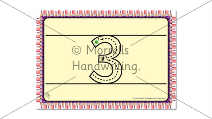 Morrells Alphabet and Number Formation Instruction Wall Cards | The Dyslexia Shop