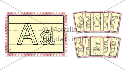 Morrells Alphabet and Number Formation Instruction Wall Cards | The Dyslexia Shop