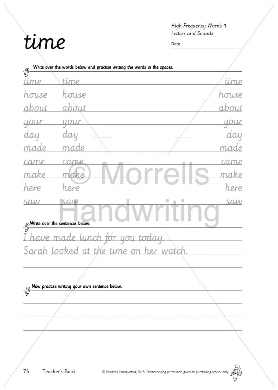 Morrells Handwriting Teacher’s Book | The Dyslexia Shop