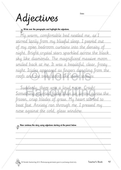 Morrells Handwriting Teacher’s Book (Seconds, Box of 10) | The Dyslexia Shop