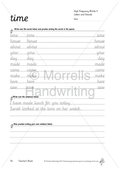 Morrells Handwriting Teacher’s Book (Seconds, Box of 10) | The Dyslexia Shop