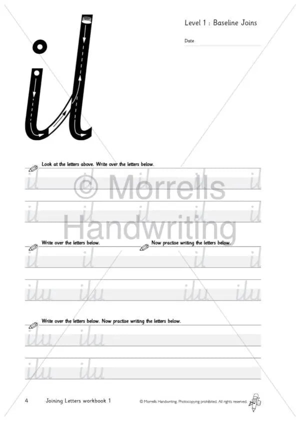 Morrells Joining Letters 1 Joins | The Dyslexia Shop