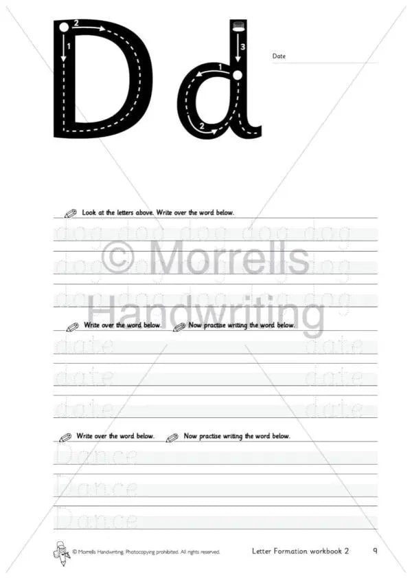 Morrells Letter Formation 2 Words | The Dyslexia Shop