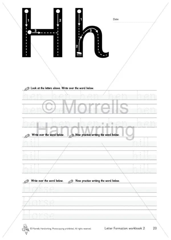 Morrells Letter Formation 2 Words | The Dyslexia Shop