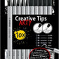 Multi-Tip Pen Set - STABILO Creative Tips - ARTY - Pack of 10 - Black and Light Grey | The Dyslex...