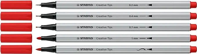 Multi-Tip Pen Set - STABILO Creative Tips - ARTY - Tin of 30 - CLASSIC - Assorted Colours | The D...