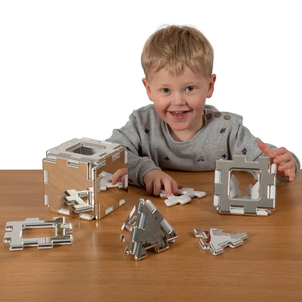 My First Polydron Mirrored Set – 16-Piece Reflective Construction Kit for Early Learners | The Dyslexia Shop