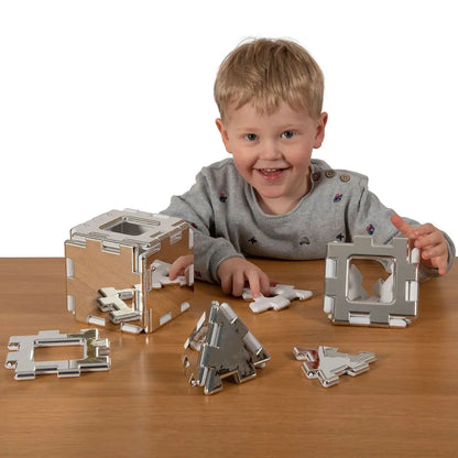 My First Polydron Mirrored Set – 16-Piece Reflective Construction Kit for Early Learners | The Dyslexia Shop