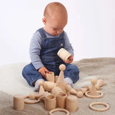 Natural Wooden Figures - Pk10 | The Dyslexia Shop