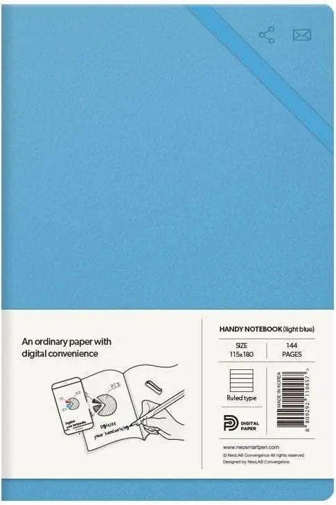 NeoLAB N Handy Leather Notebook (BLUE)  – Digitise Your Handwritten Notes with Neo Smartpens | The Dyslexia Shop