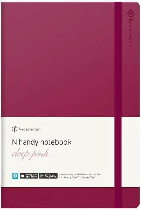 NeoLAB N Handy Leather Notebook (PINK)  – Digitise Your Handwritten Notes with Neo Smartpens | The Dyslexia Shop