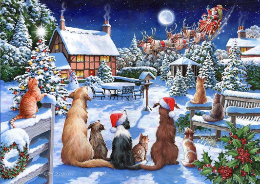 No 19 Santa Paws 1000 Piece Puzzle | The Dyslexia Shop