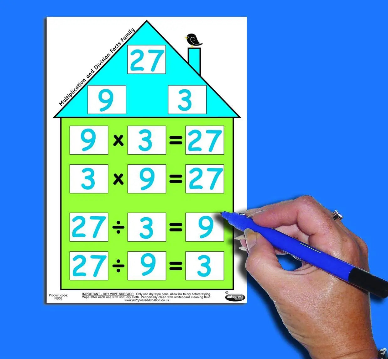 Number Facts House – Multiplication & Division (Small) | The Dyslexia Shop