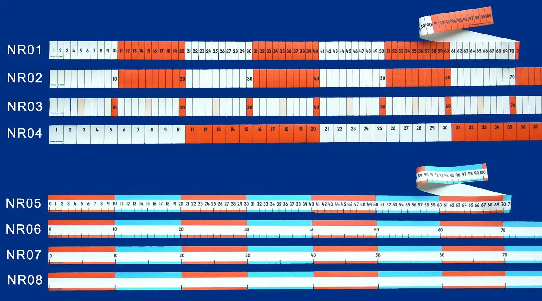 Number Roll 1 (1-100 Numbered Track) | The Dyslexia Shop