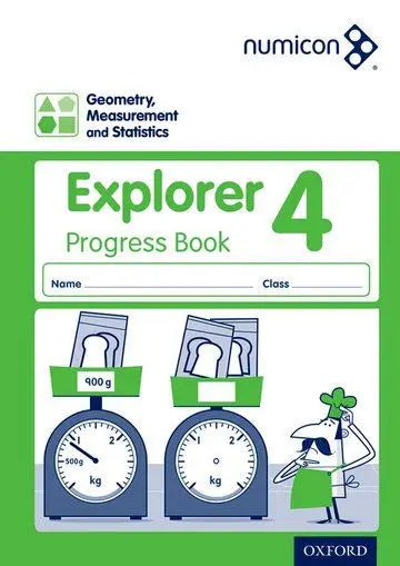 Numicon: Geometry, Measurement and Statistics 4 Explorer Progress Book | The Dyslexia Shop