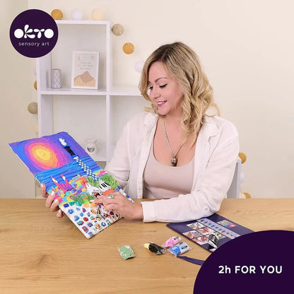 OKTO Air Dry Clay 3D Sensory Art Canvas – Travel Edition | The Dyslexia Shop