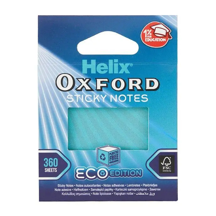 Oxford Cyber Eco Sticky Notes – Blue Edition, FSC Paper (4-Pack) | The Dyslexia Shop