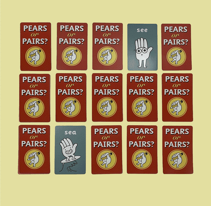 Pairs Or Pears Card Game - Handy Spelling