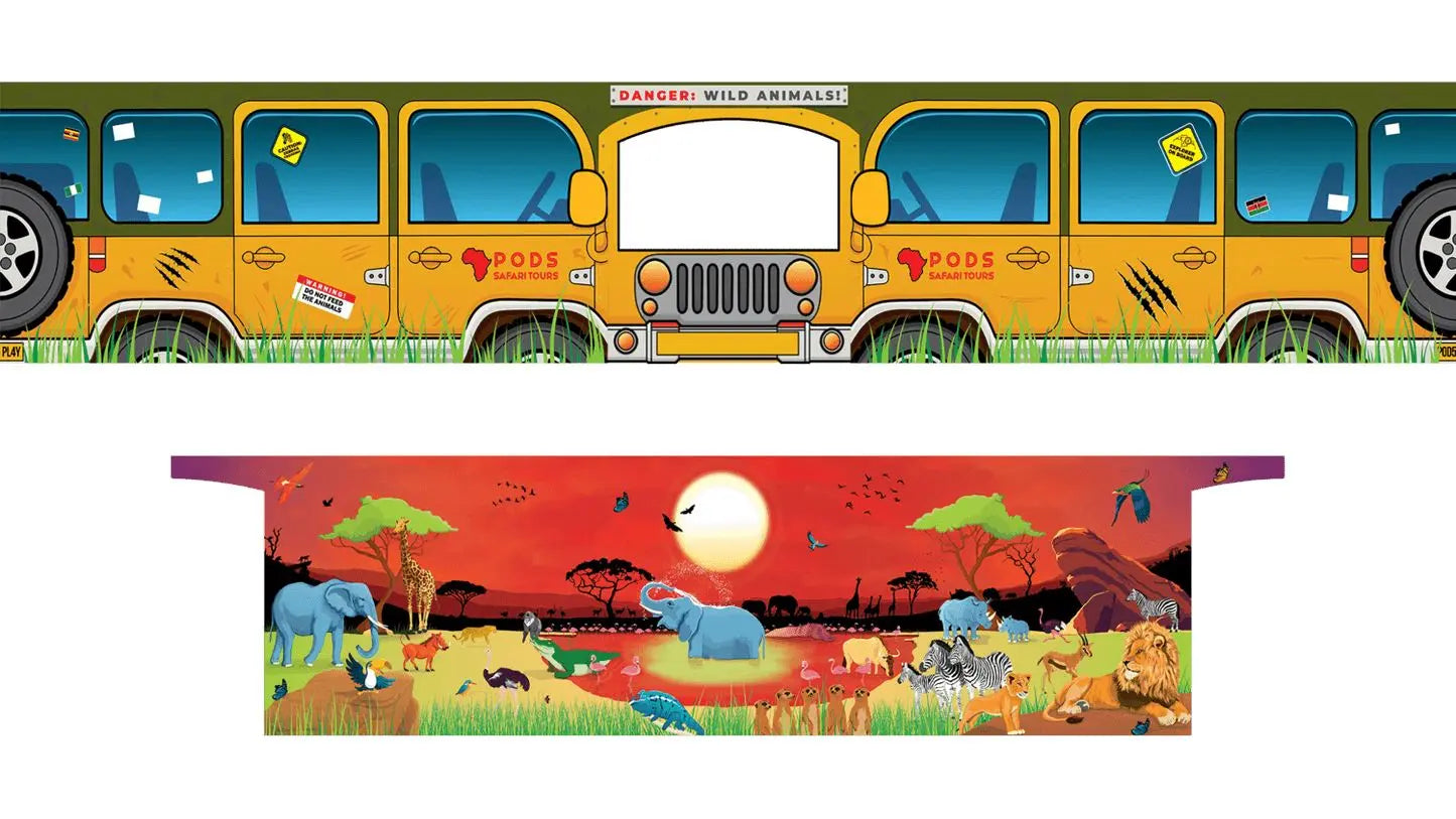 PODSmini Removable Theme - Sunset Savanna Safari | The Dyslexia Shop