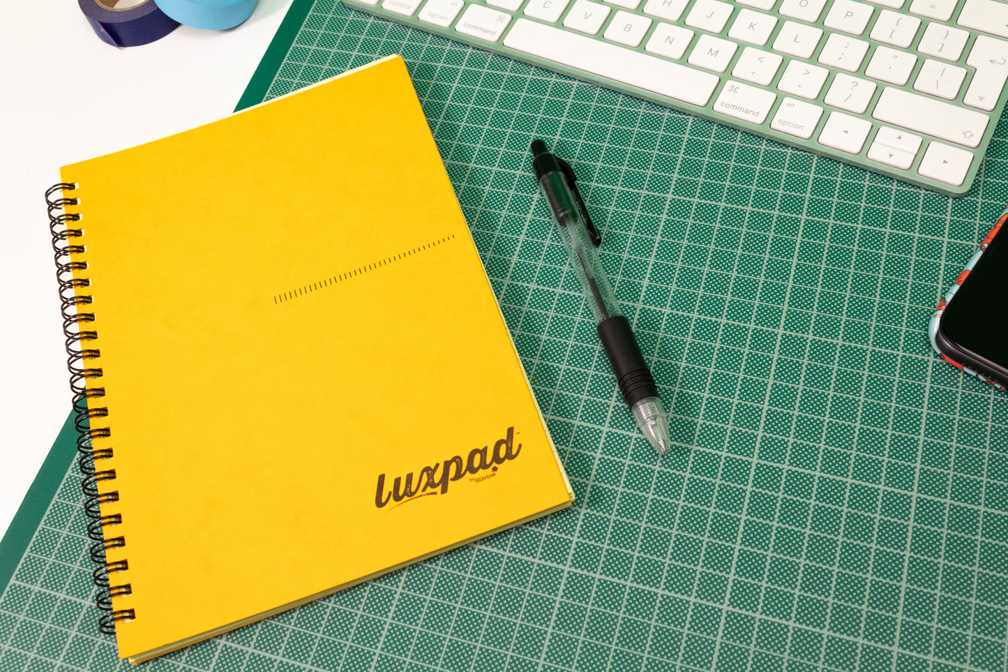 Silvine Luxpad Hardback Tinted Yellow Notebook (120 Pages)