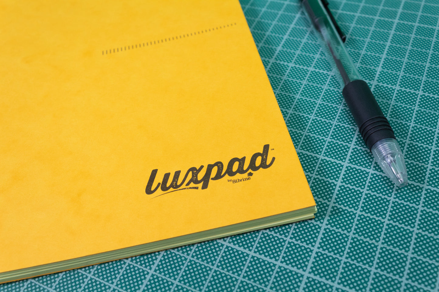 Silvine Luxpad Hardback Tinted Yellow Notebook (120 Pages)
