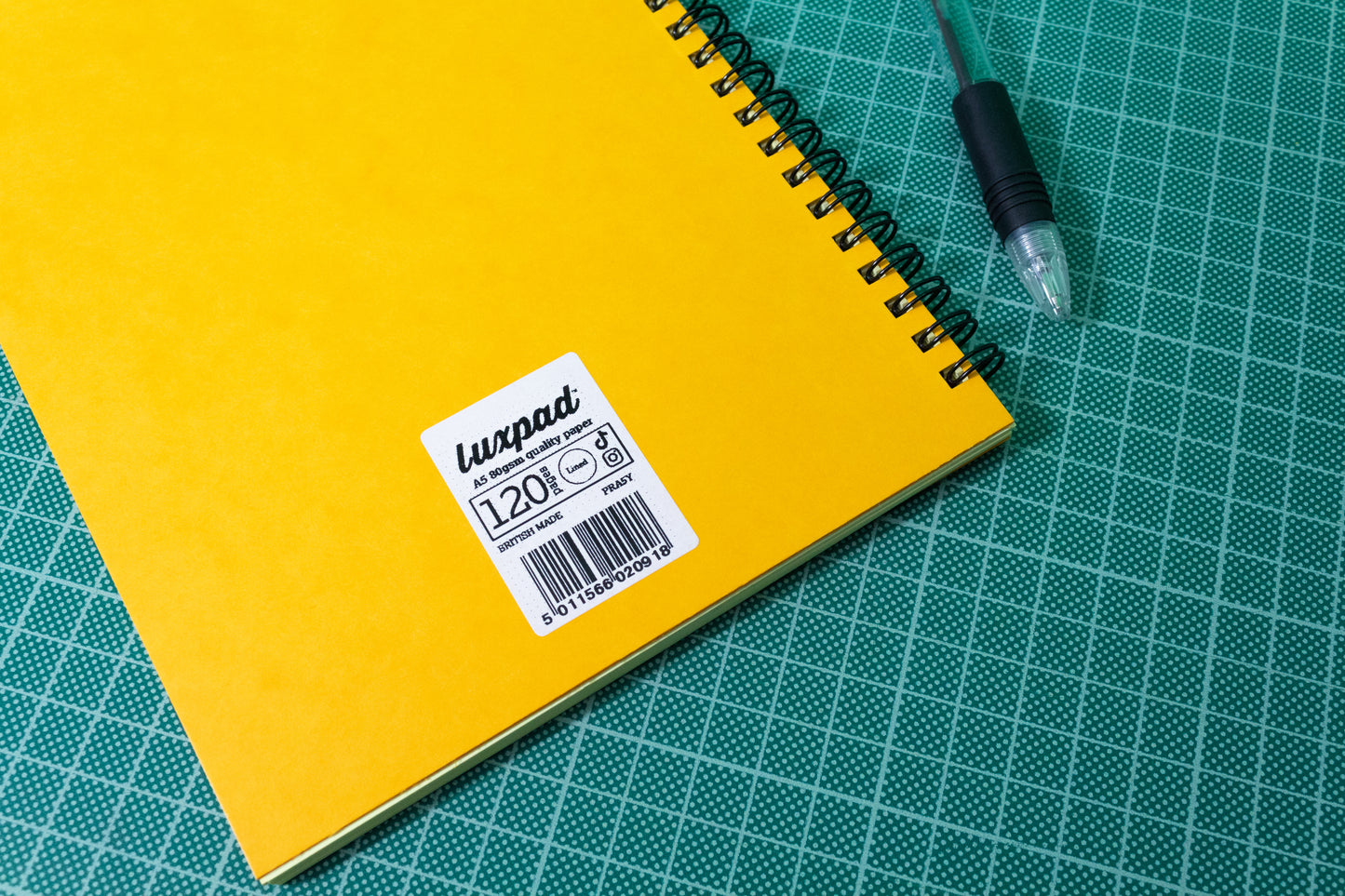 Silvine Luxpad Hardback Tinted Yellow Notebook (120 Pages)