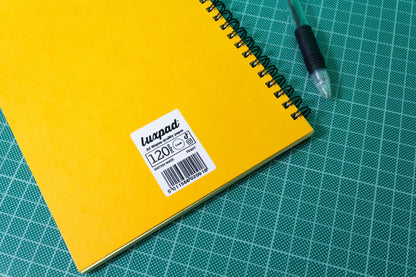 Silvine Luxpad Hardback Tinted Yellow Notebook (120 Pages)