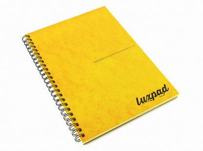Silvine Luxpad Hardback Tinted Yellow Notebook (120 Pages)