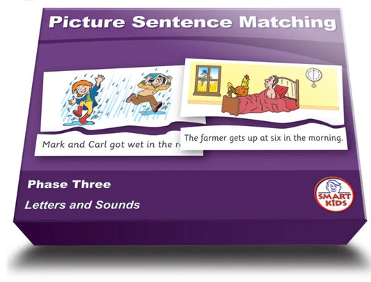 Picture Sentence Matching Phase Three (Letters And Sounds) | The Dyslexia Shop