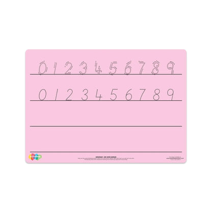 Pink Tinted Number Formation Mat | The Dyslexia Shop