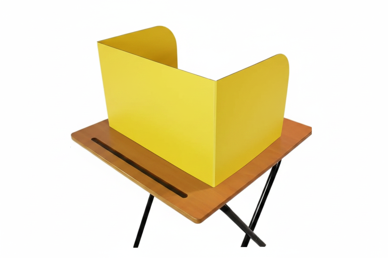 Blue Pop up Desk Screen - Single