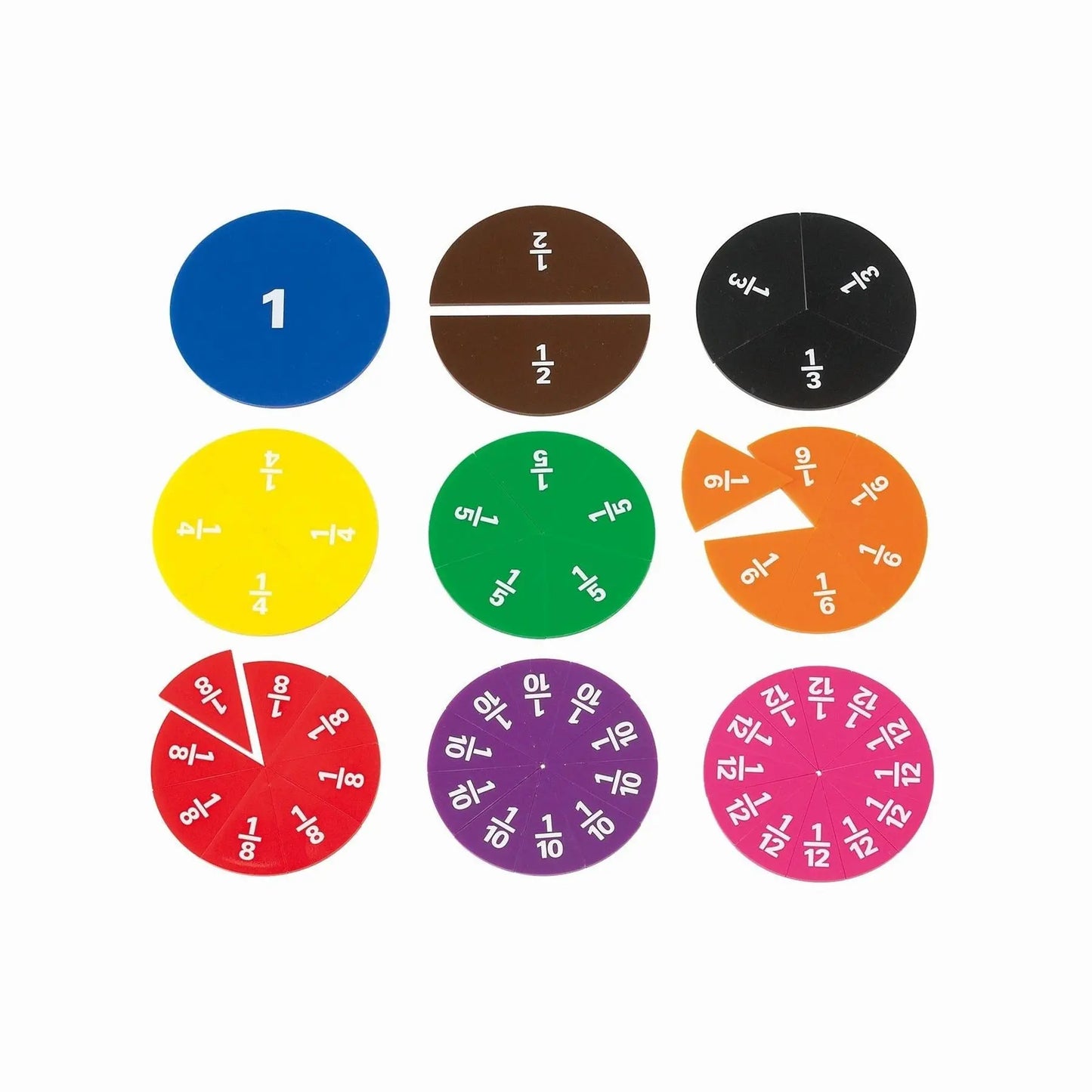 Printed Fraction Circles | The Dyslexia Shop