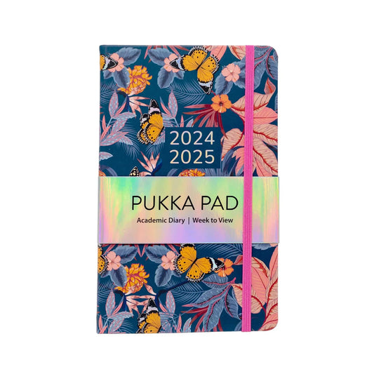 Pukka Bloom Soft Cover Academic Diary Blue | The Dyslexia Shop