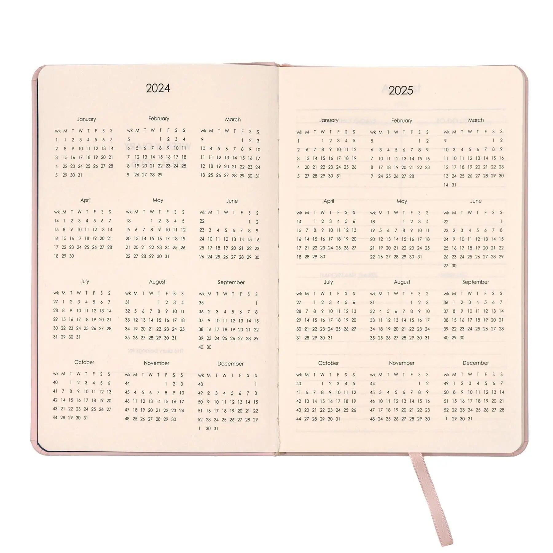 Pukka Bloom Soft Cover Academic Diary Cream | The Dyslexia Shop