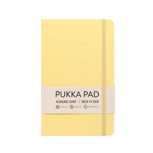 Pukka Soft Cover Academic Diary Yellow | The Dyslexia Shop
