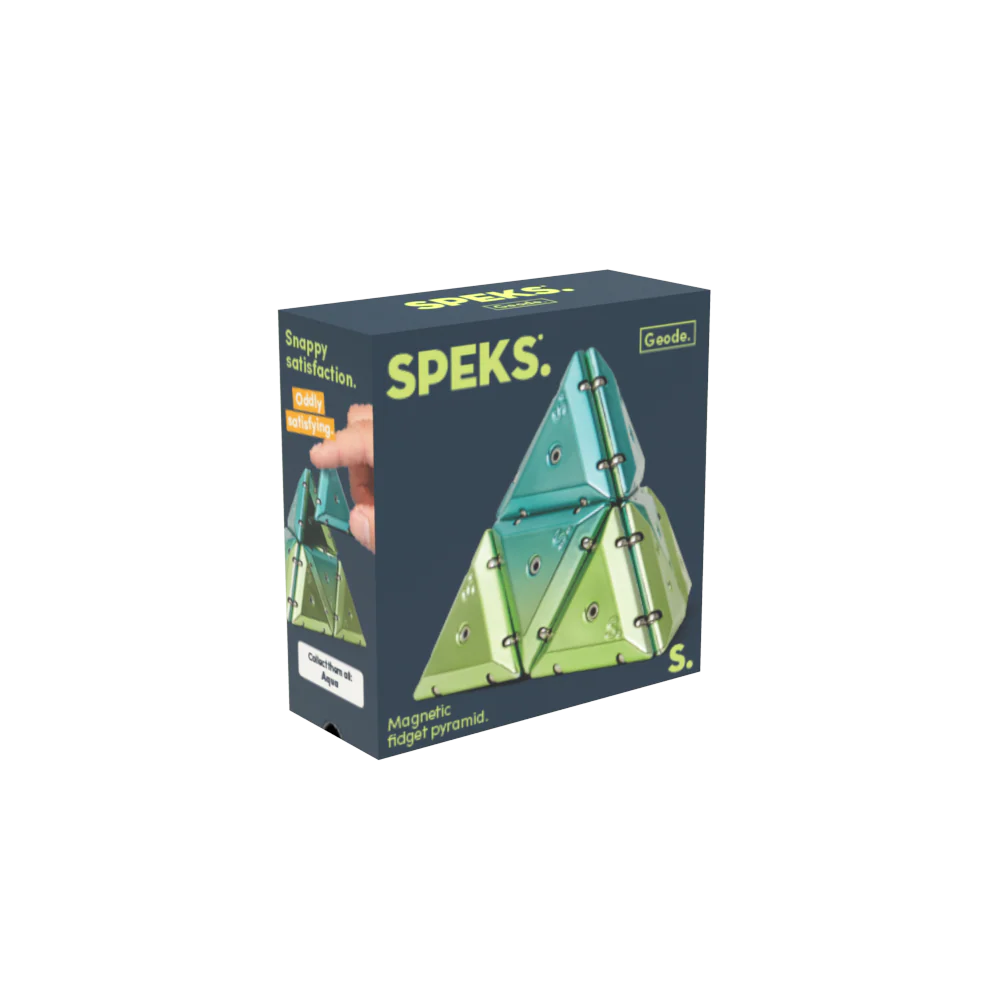 Speks. Geode The Magnetic Fidget Chrome Pyramid