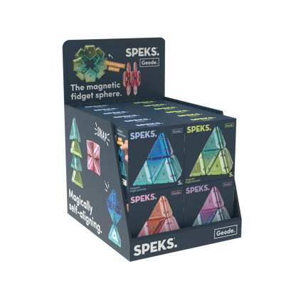 Speks. Geode The Magnetic Fidget Chrome Pyramid