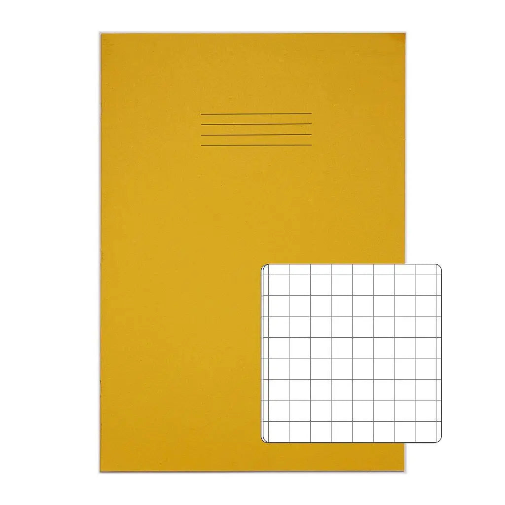 RHINO A4 Exercise Book - 10MM Squared | 80pg/10pk | The Dyslexia Shop