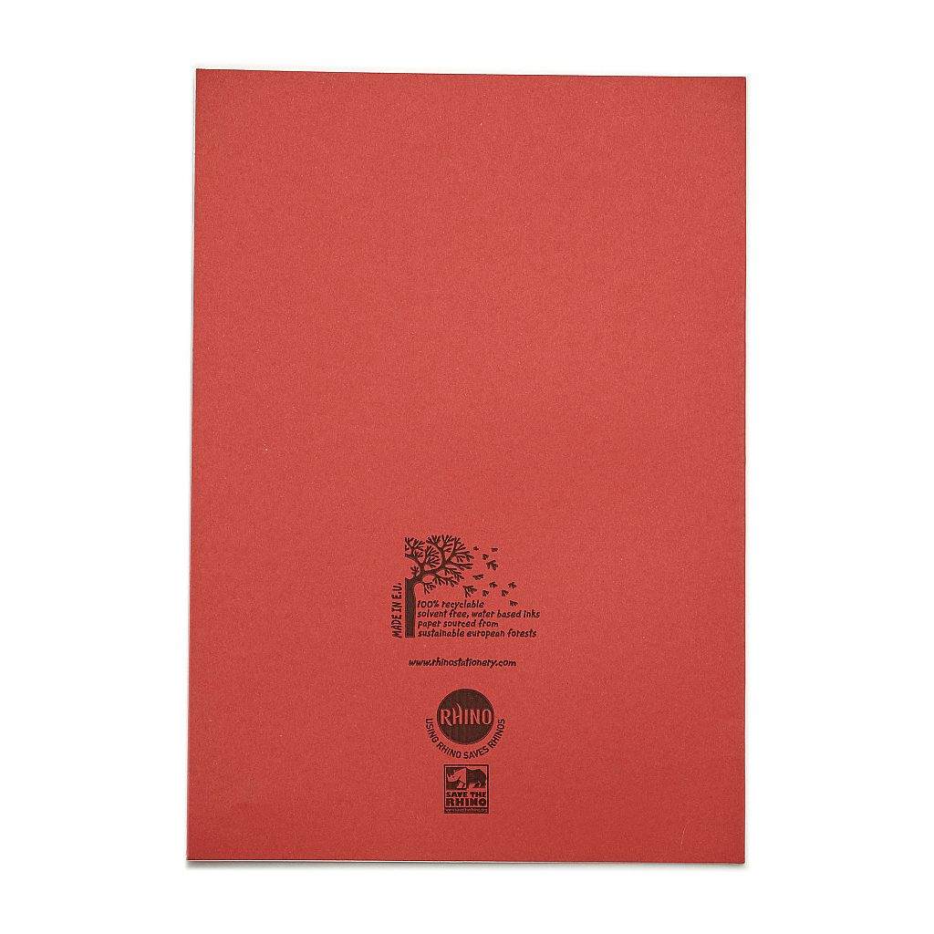 RHINO A4 Exercise Book - 20mm Squared | 32pg/10pk | The Dyslexia Shop