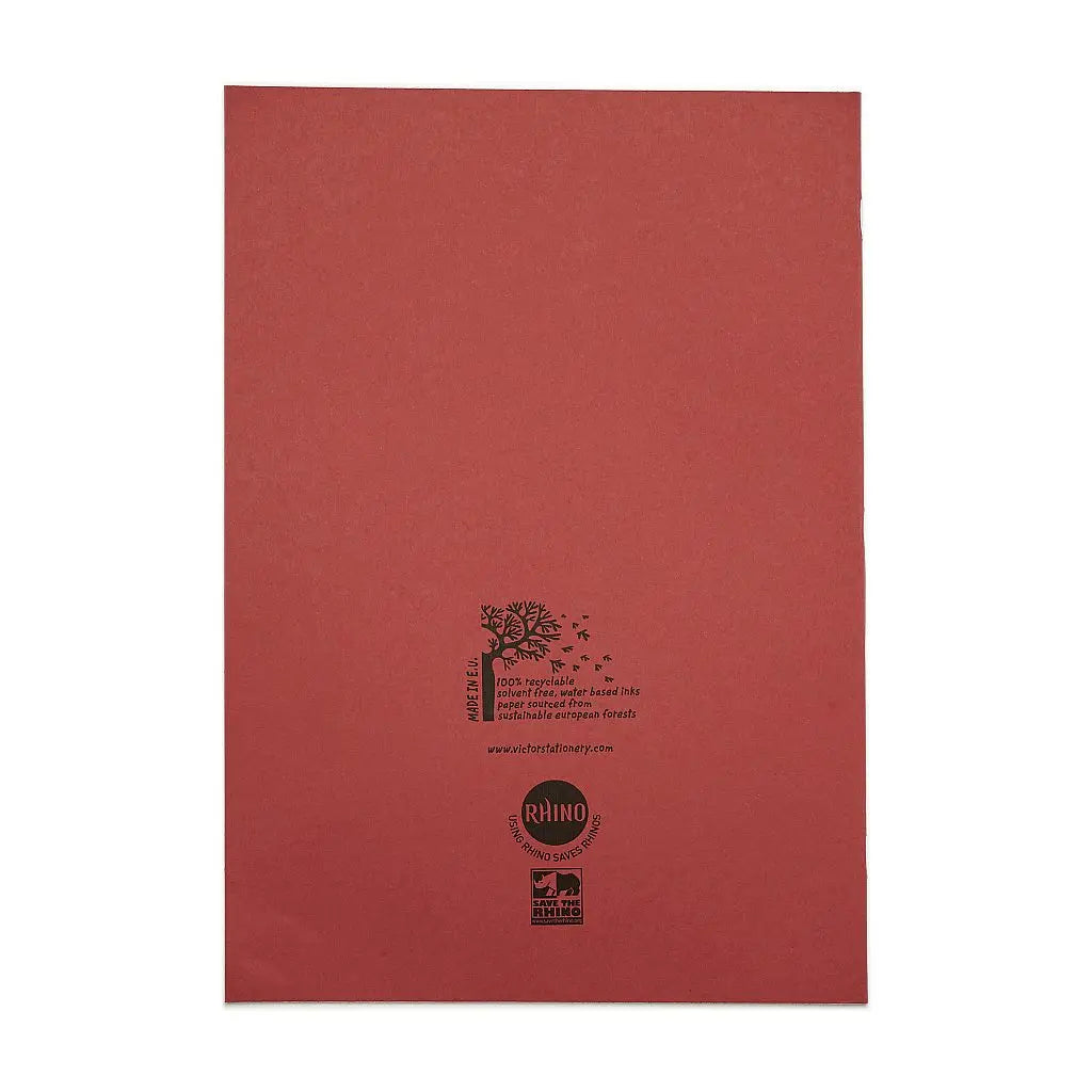 RHINO A4 Exercise Book - 12mm Lined | 32pg/10pk | The Dyslexia Shop