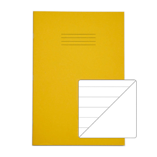 RHINO A4 Exercise Book - 15mm Lined/Blank Alternate | 64pg/10pk | The Dyslexia Shop