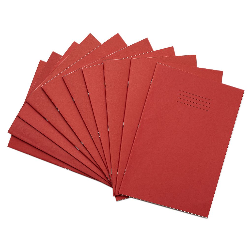 RHINO A4 48-Page Red Exercise Book – 15mm Lined | The Dyslexia Shop