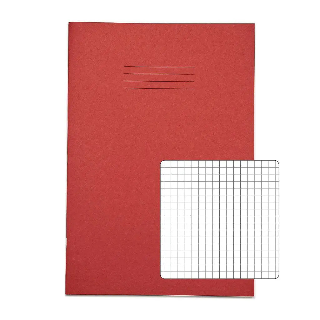 RHINO A4 Exercise Book - 5mm Squared | 80pg/10pk | The Dyslexia Shop