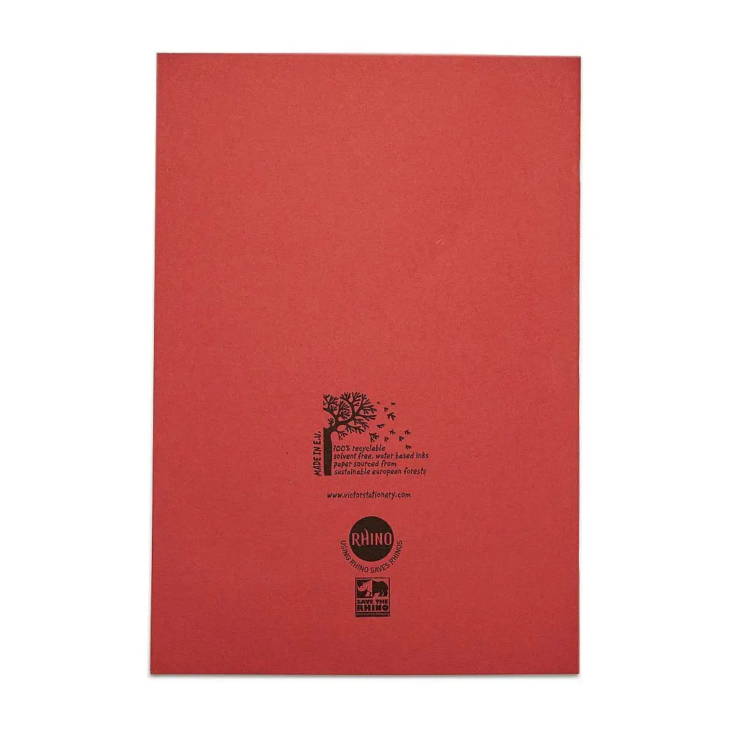 RHINO A4 Exercise Book - 5mm Squared | 80pg/10pk | The Dyslexia Shop