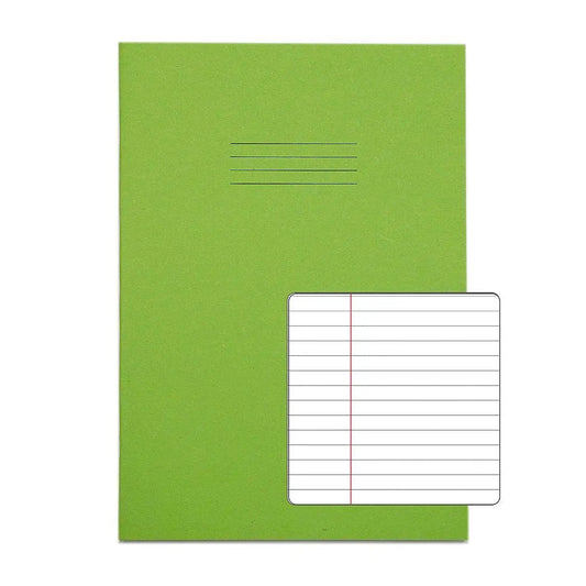 RHINO A4 Exercise Book - 6MM Lined Margin | 80pg/10pk | The Dyslexia Shop