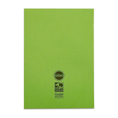 RHINO A4 Exercise Book - 6MM Lined Margin | 80pg/10pk | The Dyslexia Shop